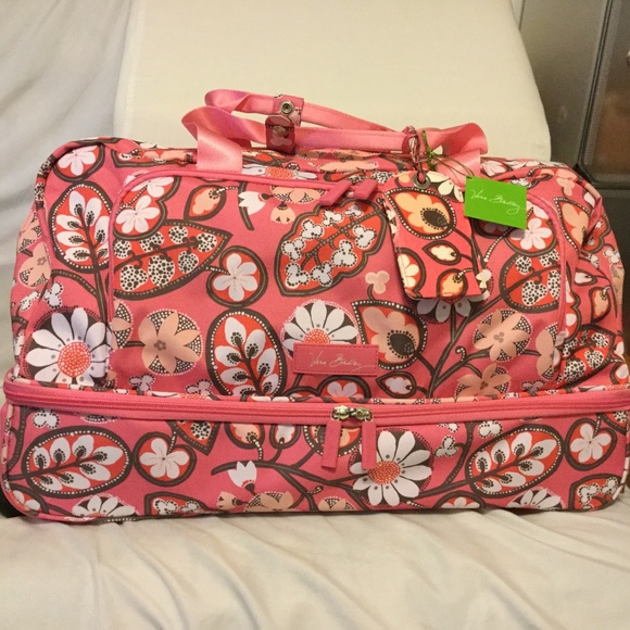 vera bradley lighten up wheeled carry on